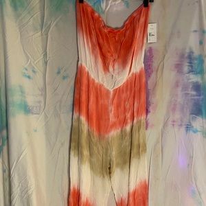 Forever 21 Smocked Tie Dye Romper